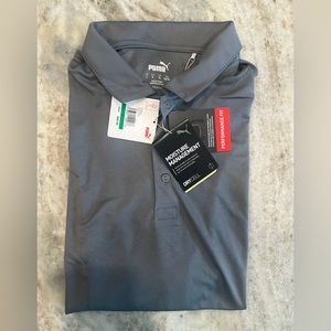 COPY - NWT Puma Grey Golf Polo